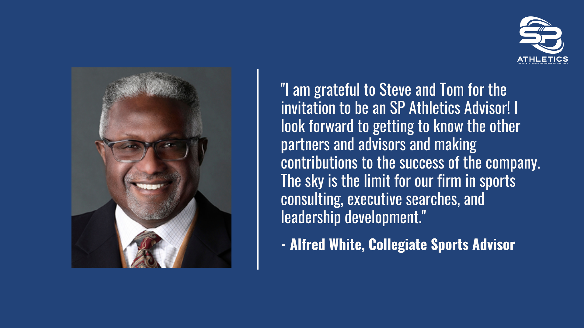 NEWS: Alfred White Joins SP Athletics as Collegiate Sports Advisor